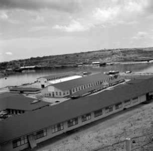 Gebouwen van de marinebasis in Willemstad op Curaçao, Bestanddeelnr 252-7219