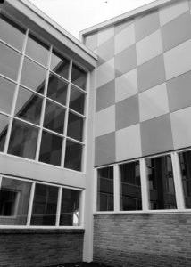 Gebouwen, boerderijen, gevelplaten, betonconstructies, Hoeve van de Beek, Bestanddeelnr 163-0231