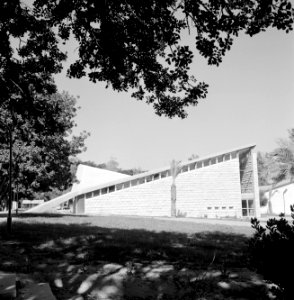 Gebouw van de agrarische faculteit van het Weizmann-Instituut te Rehovot, Bestanddeelnr 255-3943