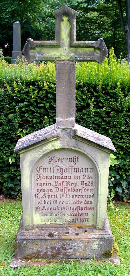 Gefallener von Gravelotte, Kaiserslautern, Hauptfriedhof2