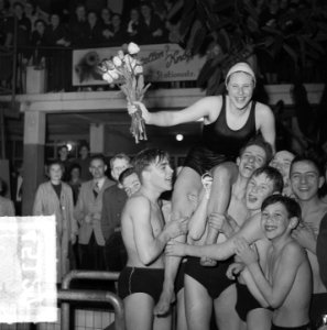Geertje Wielema recordverbetering 500 meter vrije slag, Bestanddeelnr 904-5127