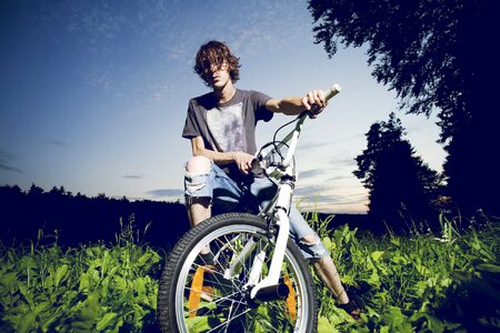 Wheel cyclists sport photo