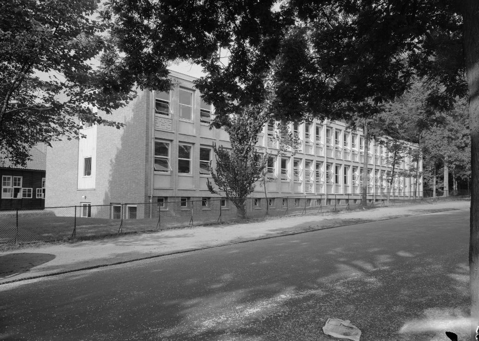 Gebouwen en monumenten knhm, exterieurs, hoofdkantoren, vleugels, Bestanddeelnr 162-0843