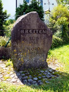 Gedenkstein Breiten Süd Nord Siebnach