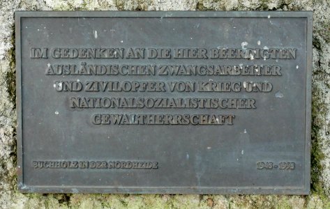 Gedenkstein Zwangsarbeiter und Zivilopfer