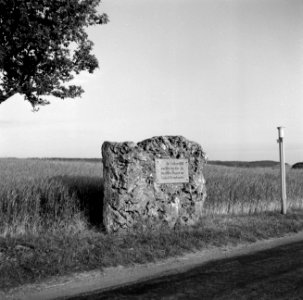 Gedenkteken aan de Kaiserstraße in Bad Mergentheim, hier trokken de Beierse troe, Bestanddeelnr 254-4511
