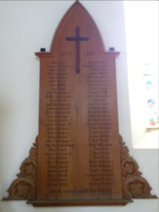 Gedenktafel Kirche Streufdorf 1