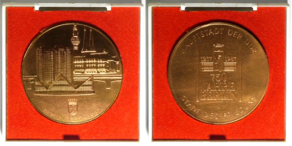 Gedenkmedaille der DDR 750 Jahre Berlin M142c