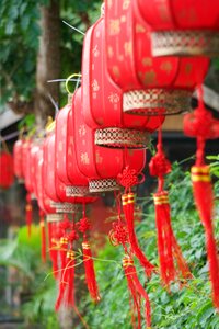 Red chinese china photo