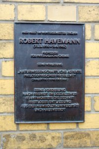 Gedenktafel Hessische Str 1 (Mitte) Robert Havemann - copy 2.DSC00231