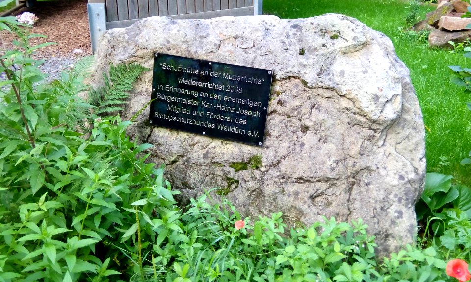 Gedenkstein Mutterfichtenhütte