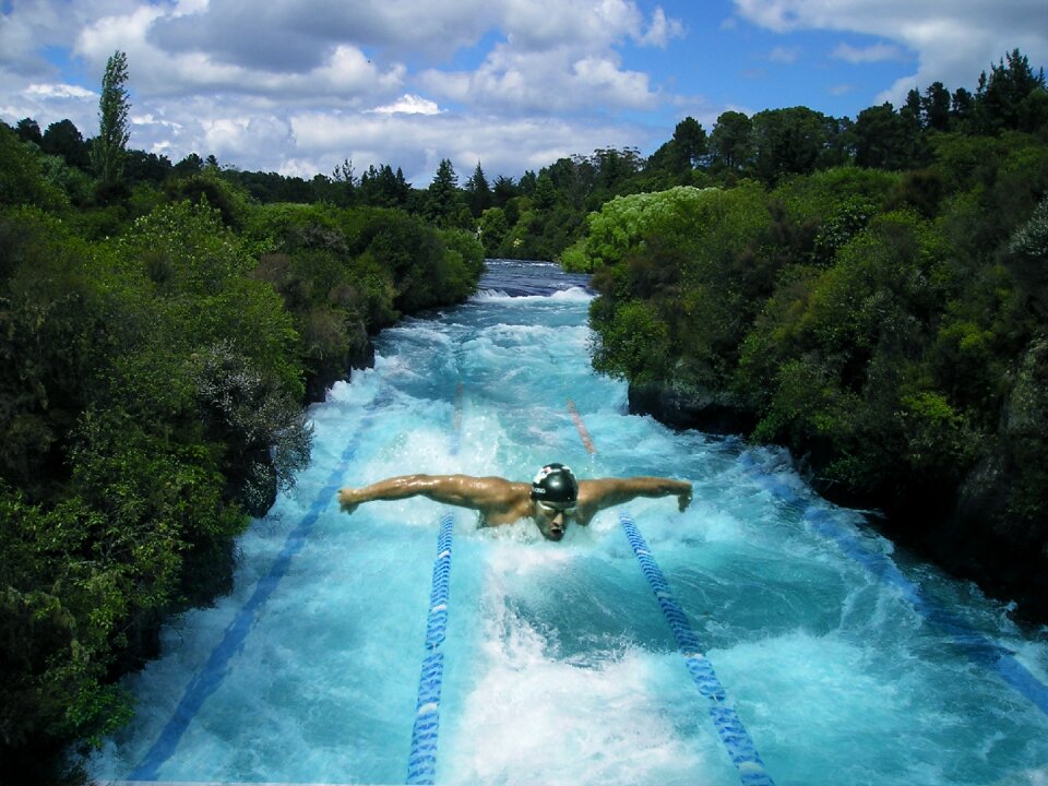 Summer watersport blue