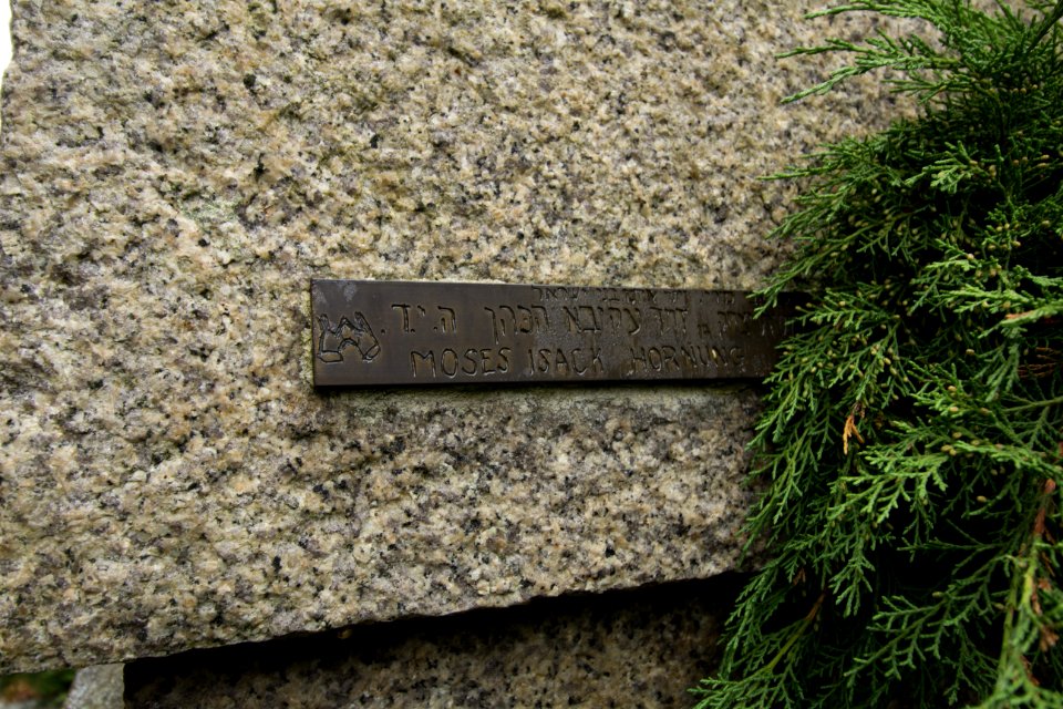 Gedenktafel Moses Isack Hornung, Jüdischer Friedhof Görlitz