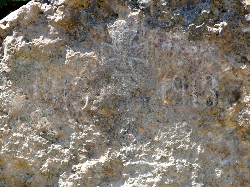 Gedenkstein in Reisdorf (Detail)