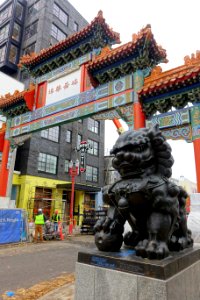 Gate and lion - Old Town Chinatown - Portland, Oregon - DSC01208