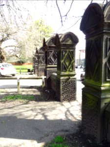 Gate Piers At Entrance To Armley Park