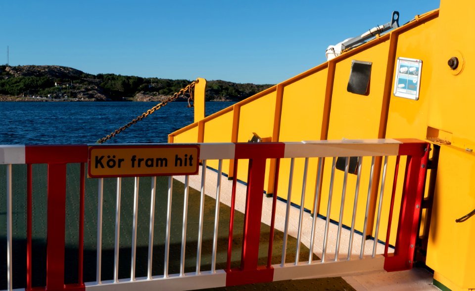 Gate on ferry Maria leaving Malmön