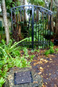 Gates from McKee Jungle Gardens, once owned by Henry Flagler - McKee Botanical Garden - Vero Beach, Florida - DSC03057