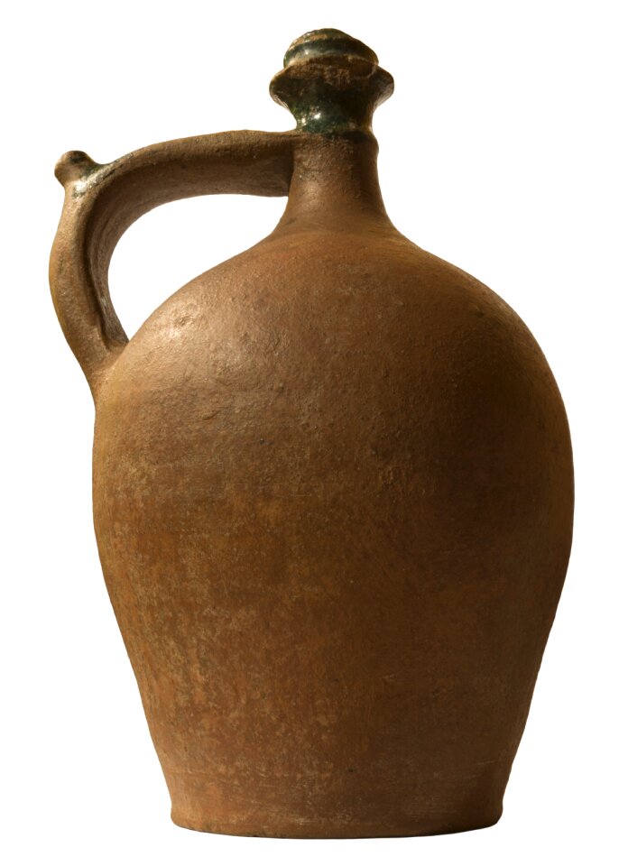 The old vessel white background dzbán