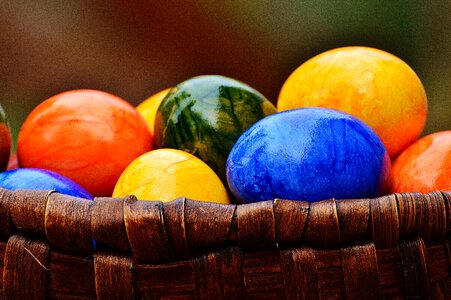 Happy easter egg colored