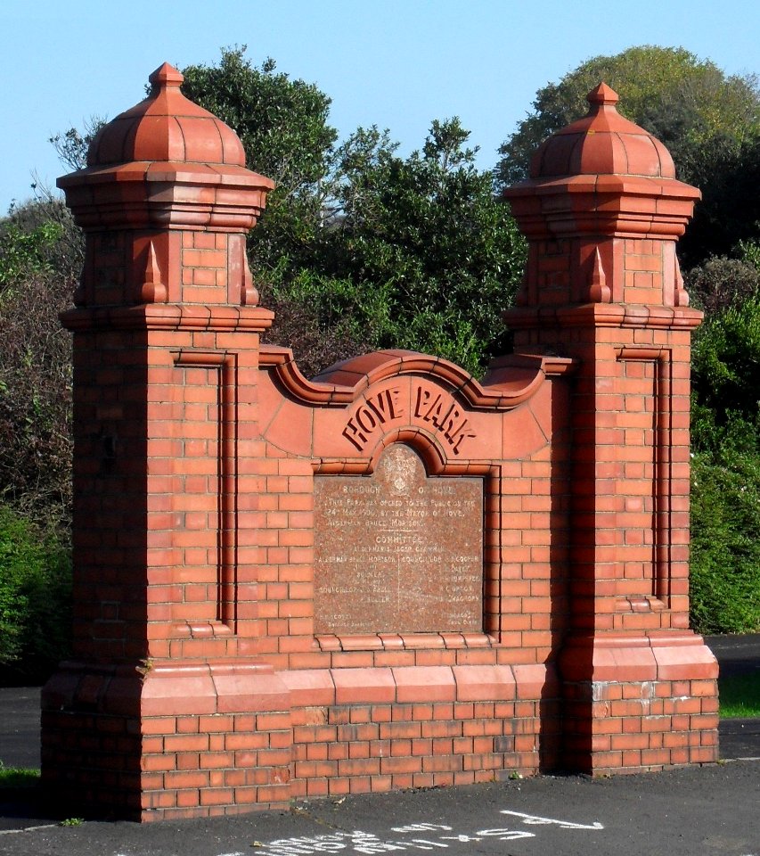 Gate Pier at Entrance to Hove Park (October 2010)