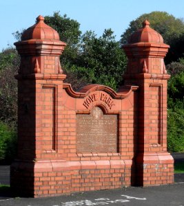 Gate Pier at Entrance to Hove Park (October 2010)