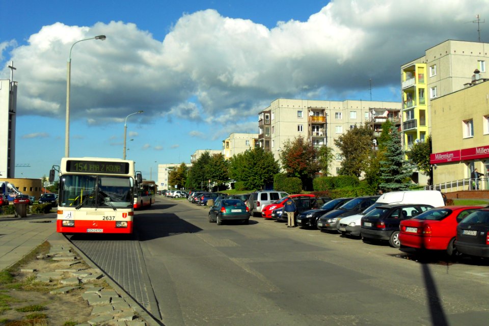 Gdańsk ulica Krzemowa i autobus 154