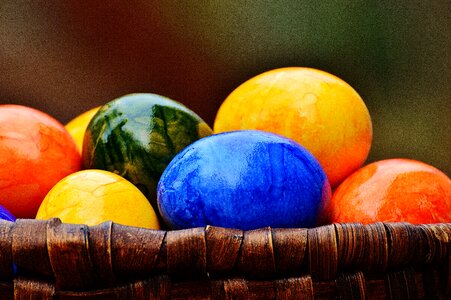 Happy easter egg colored