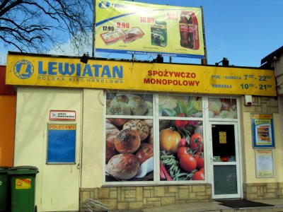 Gdańsk ulica Krzywoustego 1A (sklep Lewiatan)