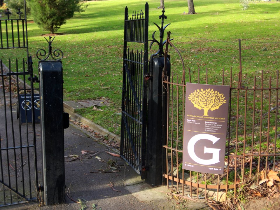 Gate G Melbourne Botanic Gardens 20180726-015