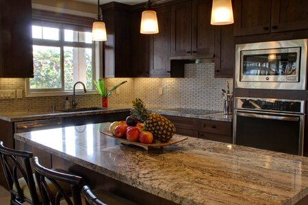 Luxury kitchen interior design photo