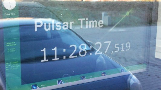 Gdańsk – zegar pulsarowy ekran