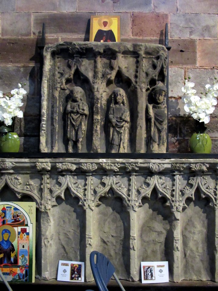 Fragment of reredos, Shrewsbury Abbey