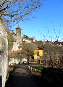 Gartenhaus an der Weinsteige in Rothenburg ob der Tauber von Westen