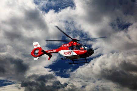 Rescue helicopter rescue flight monitors