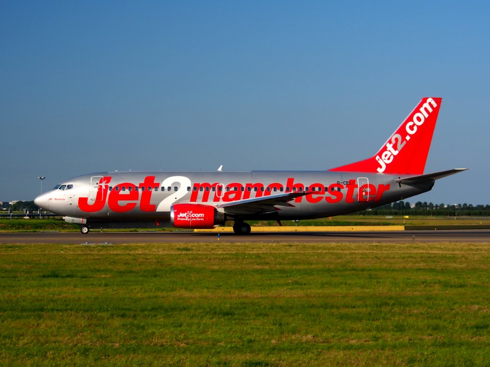 G-CELI Jet2 Boeing 737-330 - cn 23526 taxiing 18july2013 pic-006