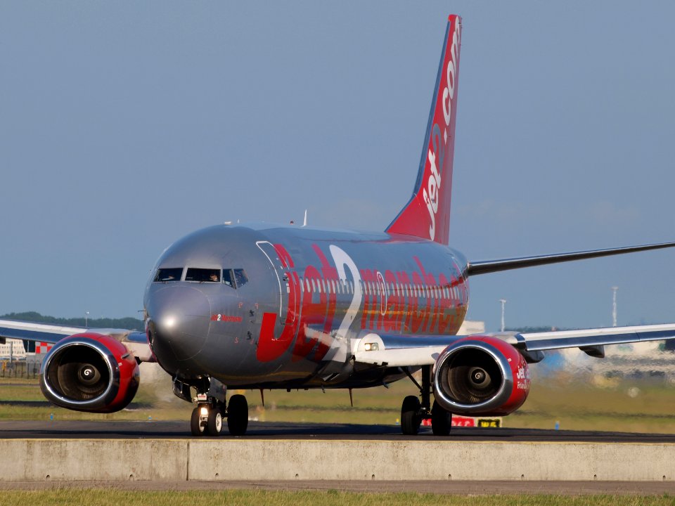 G-CELI Jet2 Boeing 737-330 - cn 23526 taxiing 18july2013 pic-001