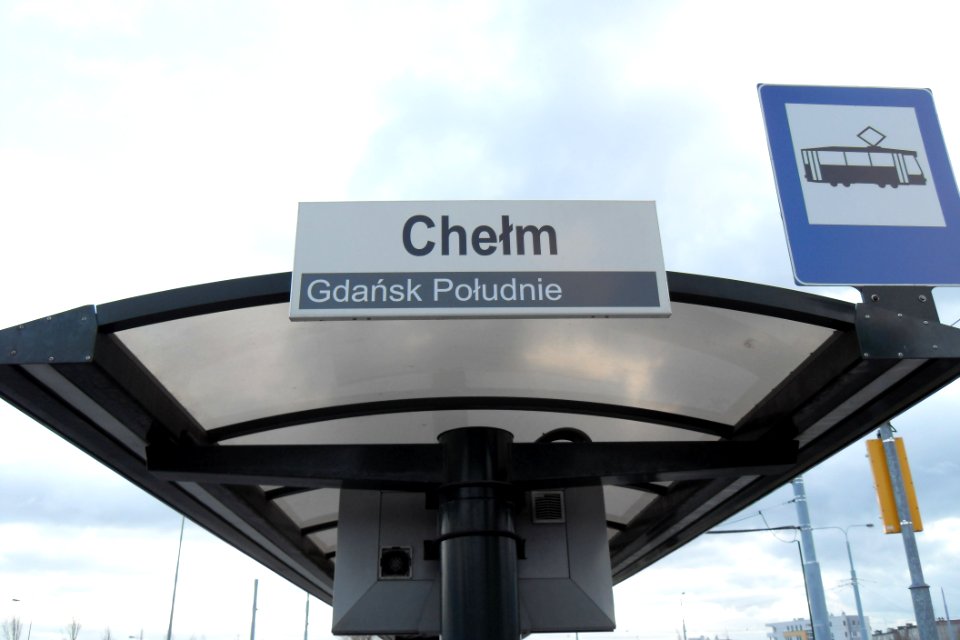 Gdańsk Chełm tablica przystankowa