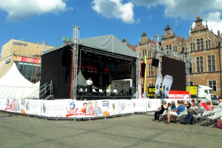 Gdańsk Targ Węglowy w czasie Jarmarku Dominikańskiego