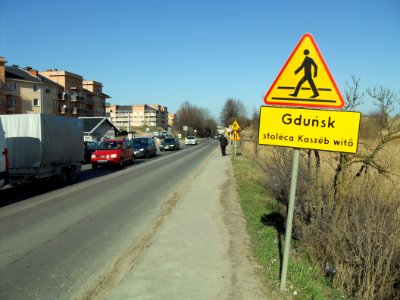 Gdańsk ulica Świętokrzyska (granica Zakoniczyna i Łostowic)