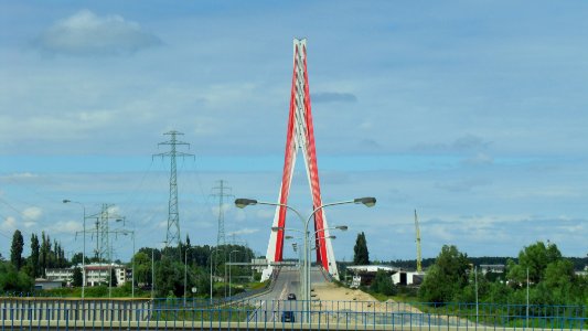Gdańsk most wantowy (w czasie rozbudowy trasy)