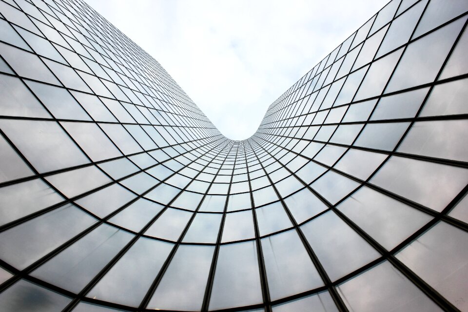 Modern architecture office complex house facade