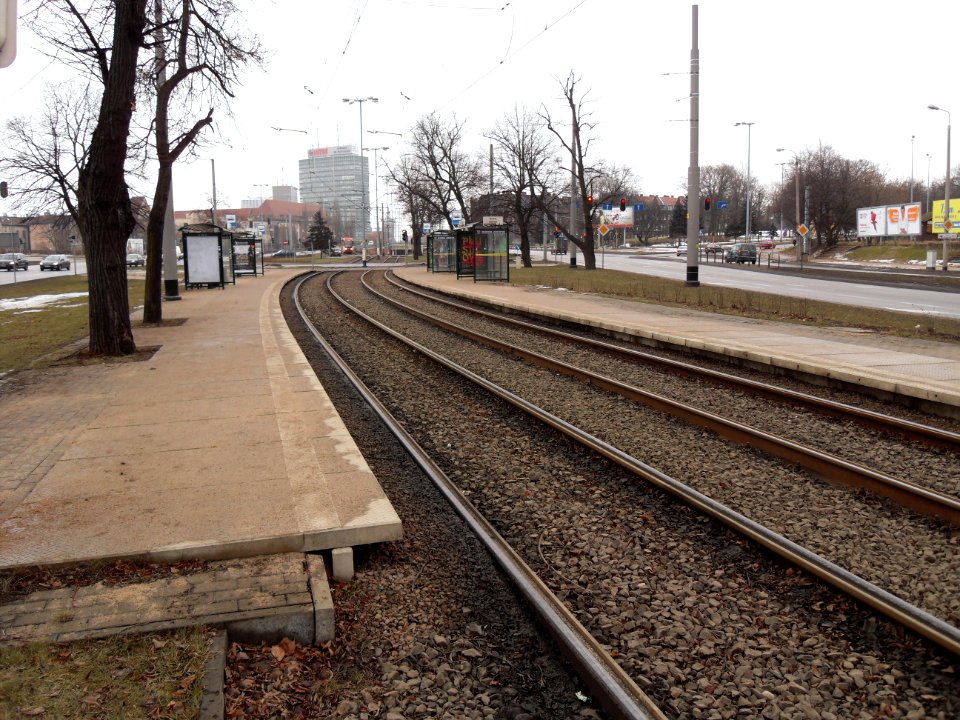 Gdańsk przystanek tramwajowy Brama Oliwska