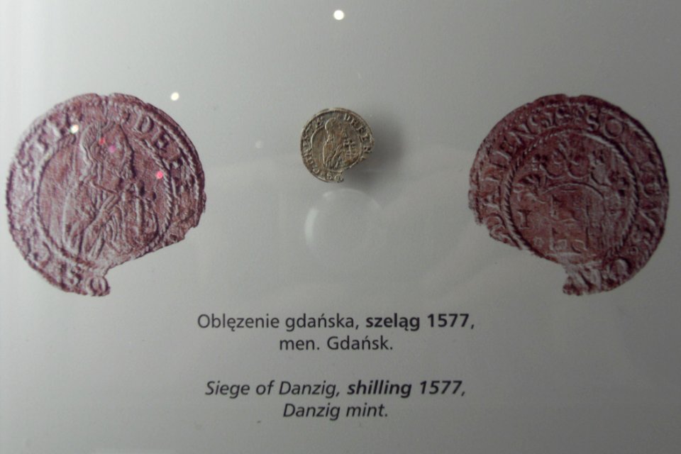 Gdańsk spichlerz Błękitny Baranek - oblężenie Gdańska szeląg