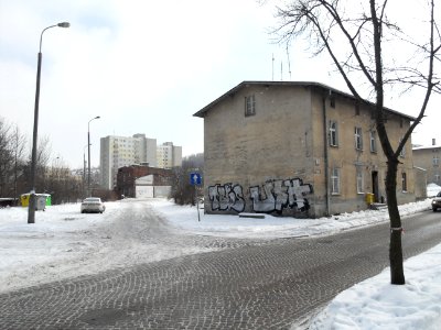 Gdańsk ulica Partyzantów (koniec)