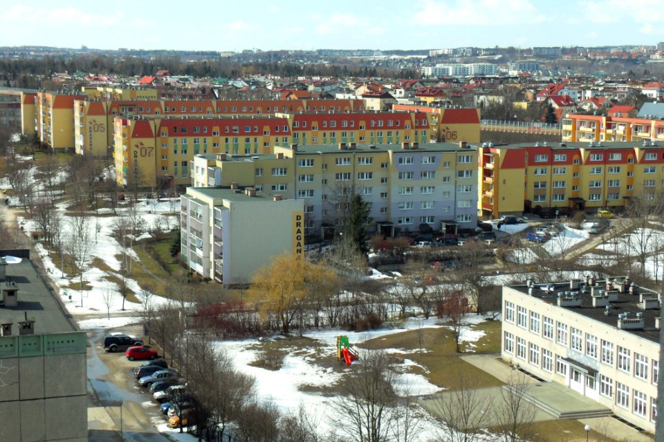 Gdańsk bloki przy ulicy Dragana
