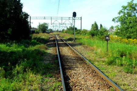 Gdańsk Przeróbka tor kolejowy wzdłuż ZNTK