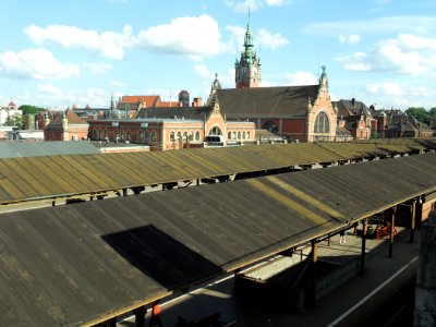 Gdańsk Główny - dachy peronów