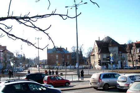 Gdańsk skrzyżowanie Grunwaldzkiej i Słowackiego