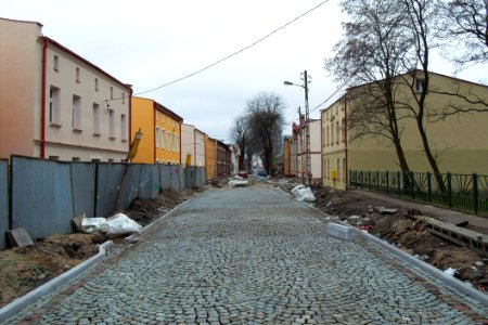 Gdańsk ulica Starowiejska (w remoncie)